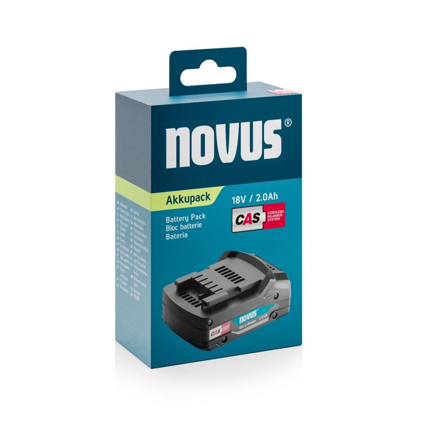 Novus Tools Akku CAS 2.0 Ah 18V mit Air Cooled-Ladetechnologie 031-0367 Novus Tools Akku CAS 2.0 Ah 18V mit Air Cooled-Ladetechnologie 031-0367 von Novus Tools