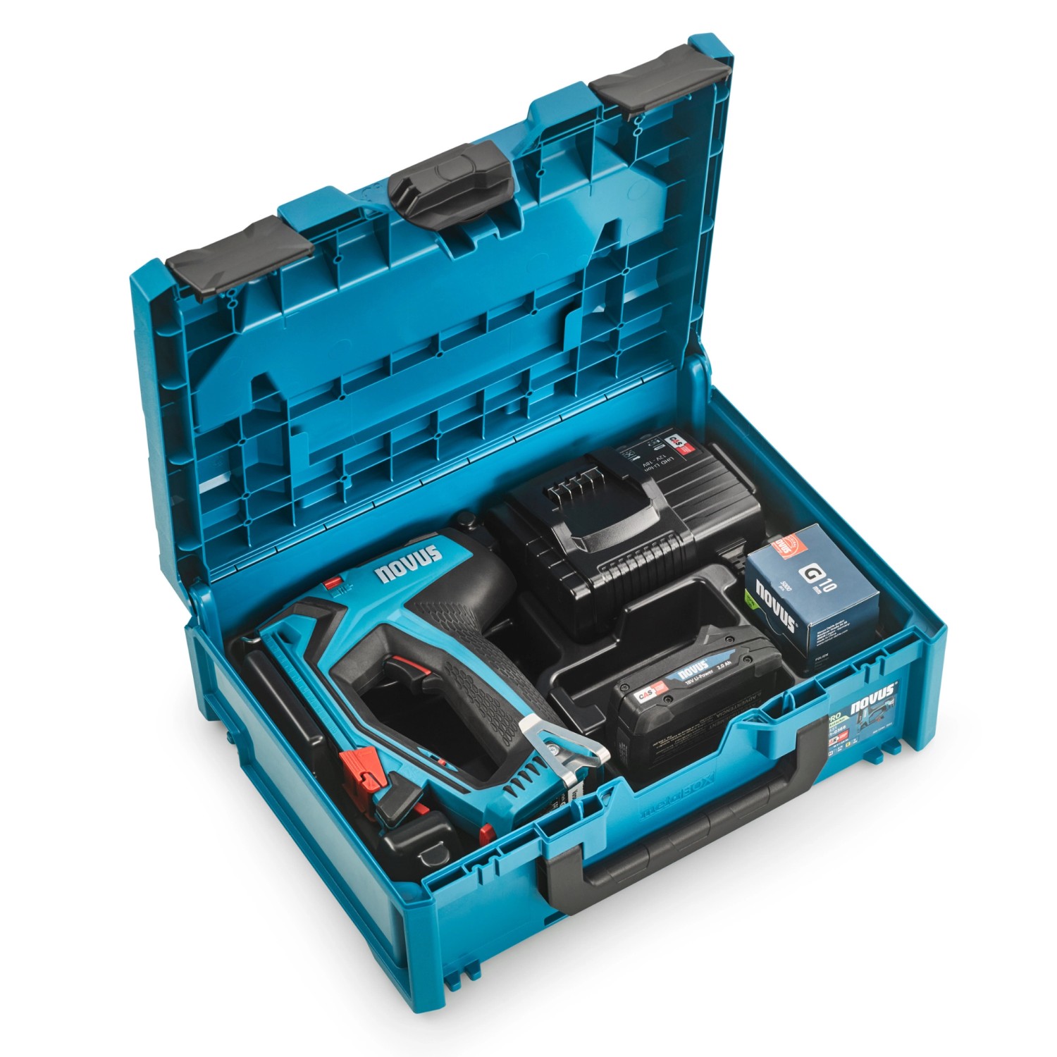 Novus Tools Akkutacker J-551 metaBOX Set Premium-Tacker für Folien und Zierleisten 031-0366 Novus Tools Akkutacker J-551 metaBOX Set Premium-Tacker für Folien und Zierleisten 031-0366 von Novus Tools