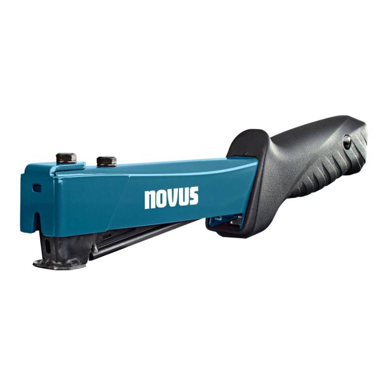 Novus Tools Hammertacker J-044 6–12 mm Typ G Premium-Tacker für Flachdrahtklammern mit Prallplatte für Oberflächenschutz 030-0453 von Novus Tools