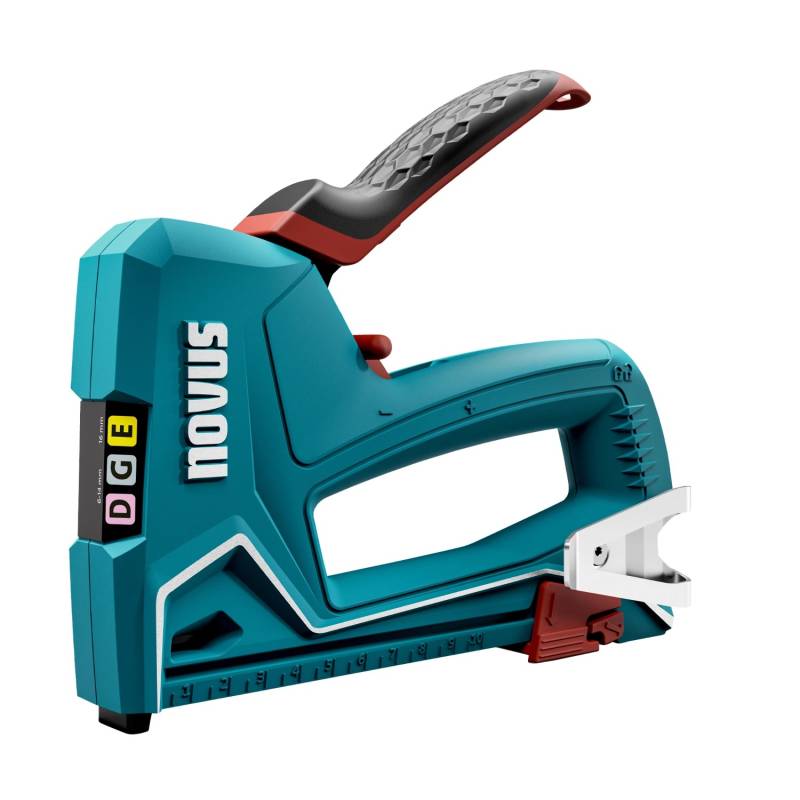 Novus Tools Handtacker J-51 Profi-Tacker aus Aluminium für Flachdrahtklammern 6-14 mm & Nägel 16mm 030-0450 von Novus Tools