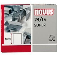 Heftklammer 23/15 super Blockhefter Stahl verzinkt 1.000 St./Pack. von Novus
