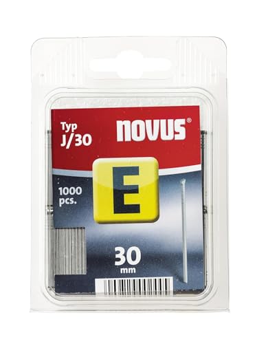 Novus Nägel 30 mm, Klarsichtverpackung mit 1000 Nägeln vom Typ J/30, zur Befestigung von Zierleisten und Eckleisten Novus Nägel 30 mm, Klarsichtverpackung mit 1000 Nägeln vom Typ J/30, zur Befestigung von Zierleisten und Eckleisten von Novus