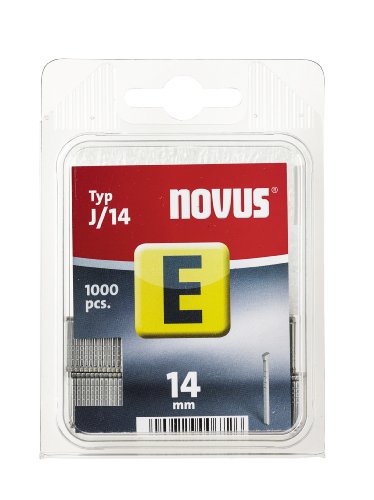 Novus Nägel 14 mm, 1000 Stück vom Typ J/14 , optimales Heftmittel zur Befestigung von Zierleisten und Eckleisten von Novus