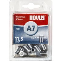 Novus 106440800 Blindnietmutter (Ø x L) 7mm x 11.5mm M5 Aluminium Aluminium 10St. von Novus