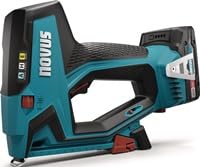Novus Akkutacker J-550 (für Feindrahtklammern bis 14 mm und Nägel bis 16 mm, Hammertacker Klammern H, Gewicht: 1,981 kg, ohne Akku Handtacker) 031-0363 von Novus