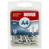 30 Novus Aluminium Blindnieten Ø4 mm, 10 mm,Typ A4/10mm Nr.: 045-0025 von Novus