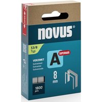 Novus Tools 042-0775 Feindrahtklammern Typ 53 1800 St. Abmessungen (L x B) 8 mm x 11.3 mm von PCE