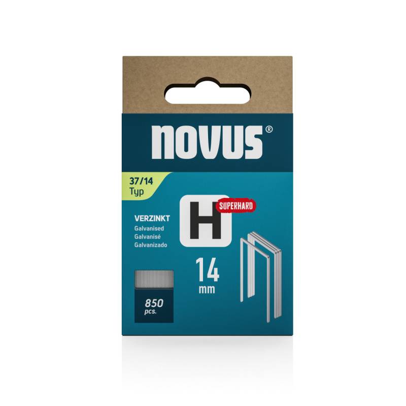 Novus Hammertacker Klammern Typ 37 14 mm 850 Stück Feindrahtklammern von Novus