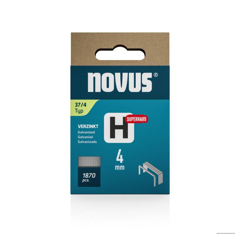 Novus Hammertacker Klammern Typ 37 4 mm 1870 Stück Feindrahtklammern von Novus