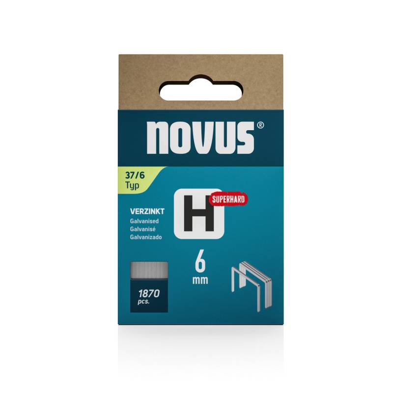 Novus Hammertacker Klammern Typ 37 6 mm 1870 Stück Feindrahtklammern von Novus
