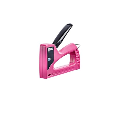 Novus Handtacker J-13 Pink worker (Hobby-Tacker aus ABS-Kunststoff) pink von Novus