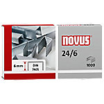Novus NOVUS OFFICE 24/6 Heftklammern 040-0158 Stahl Silber 1000 Stück von Novus