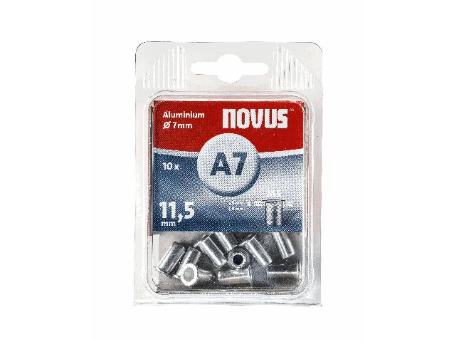 Novus Nietmutter Typ A7/11,5 Ø 7 mm Aluminium 10 Stück von Novus