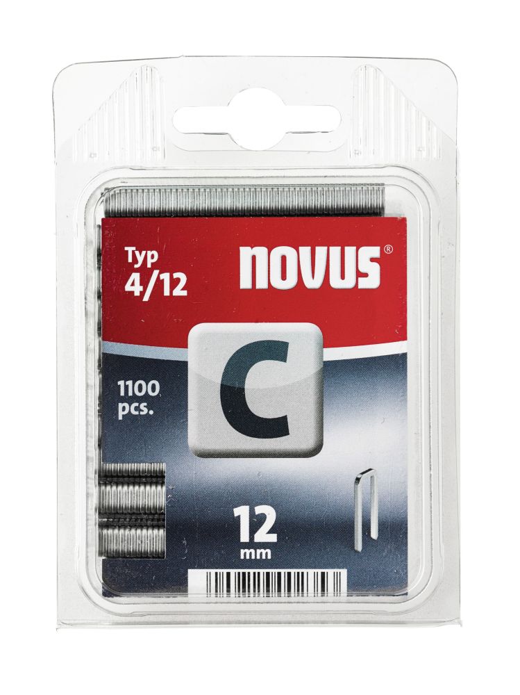 Novus Tackerklammer Typ C 4/12 1100 Stück von Novus