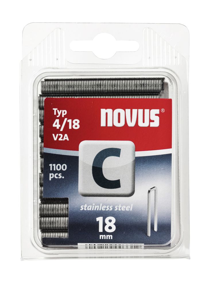 Novus Tackerklammer Typ C 4/18 1100 Stück von Novus