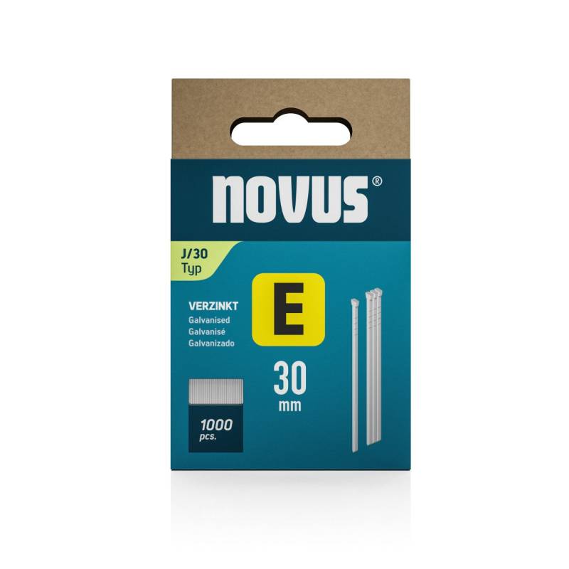 Novus Tackernägel Typ J 30 mm 1000 Stück Nagel zum Tackern von Novus