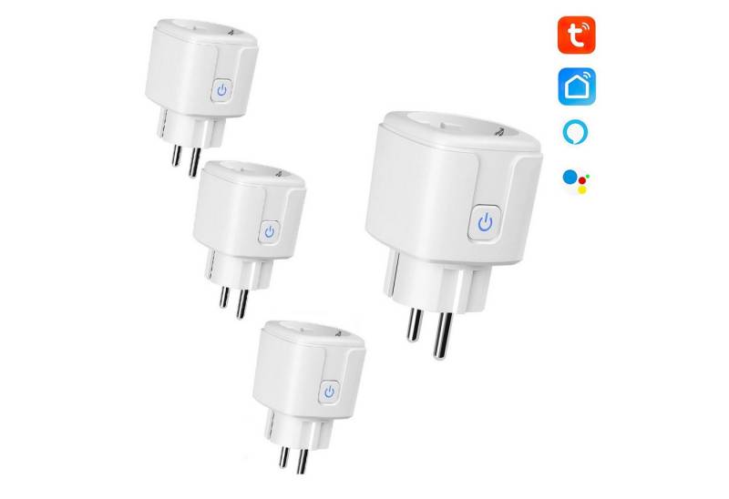 Novzep 8er 16A Smart Steckdose mit App Steuerung, WLAN-Steckdose, Smart Plug Steckdosenverteiler von Novzep