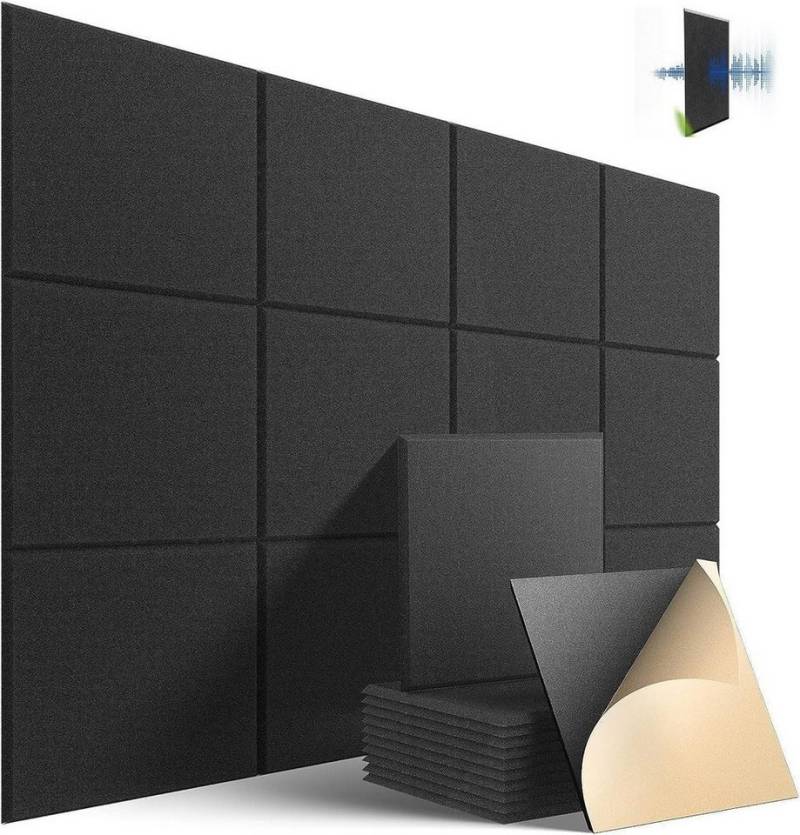 Novzep Akustikplatte 12 St schallabsorbierende Platten, NRC 0,9 ​​Schalldämmwirkung von Novzep