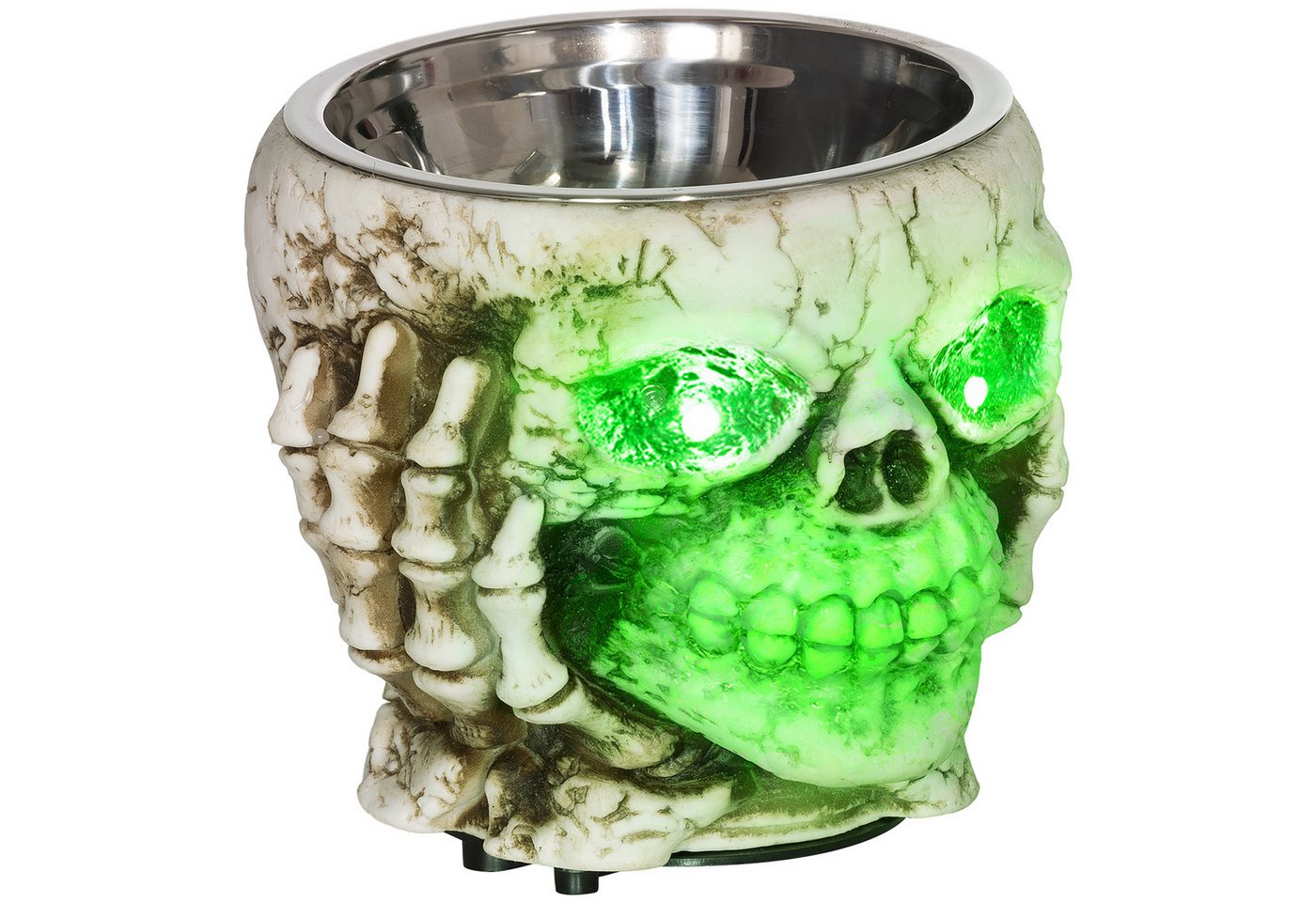 Novzep Dekoobjekt Halloween Skelett Süßigkeitenschale, LED-Augen & Soundeffekte (1 St) von Novzep