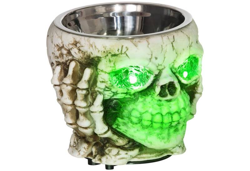 Novzep Dekoobjekt Halloween Skelett Süßigkeitenschale, LED-Augen & Soundeffekte (1 St) von Novzep