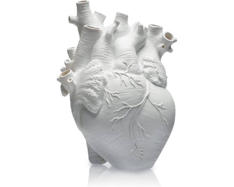 Novzep Dekovase Herzförmige Pflanzvase aus Harz, kleine weiße Blumentopf-Deko Novzep Dekovase Herzförmige Pflanzvase aus Harz, kleine weiße Blumentopf-Deko von Novzep