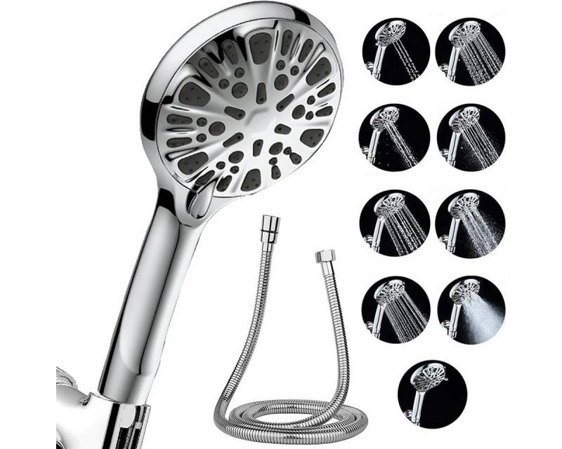 Novzep Handbrause Duschkopf Hochdruck, wassersparend, Handbrause mit 1,5 m Schlauch, (1-tlg) von Novzep