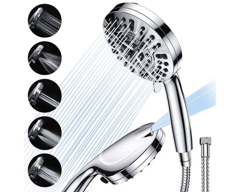 Novzep Handbrause Handbrausen Brausegarnituren Dusche Hochdruck-Handbrause mit 8 Modi EU von Novzep