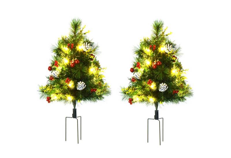 Novzep Künstlicher Weihnachtsbaum 2St Weihnachtsbäume, Künstlicher Mini-Christbaum mit LED-Lichtern Novzep Künstlicher Weihnachtsbaum 2St Weihnachtsbäume, Künstlicher Mini-Christbaum mit LED-Lichtern von Novzep