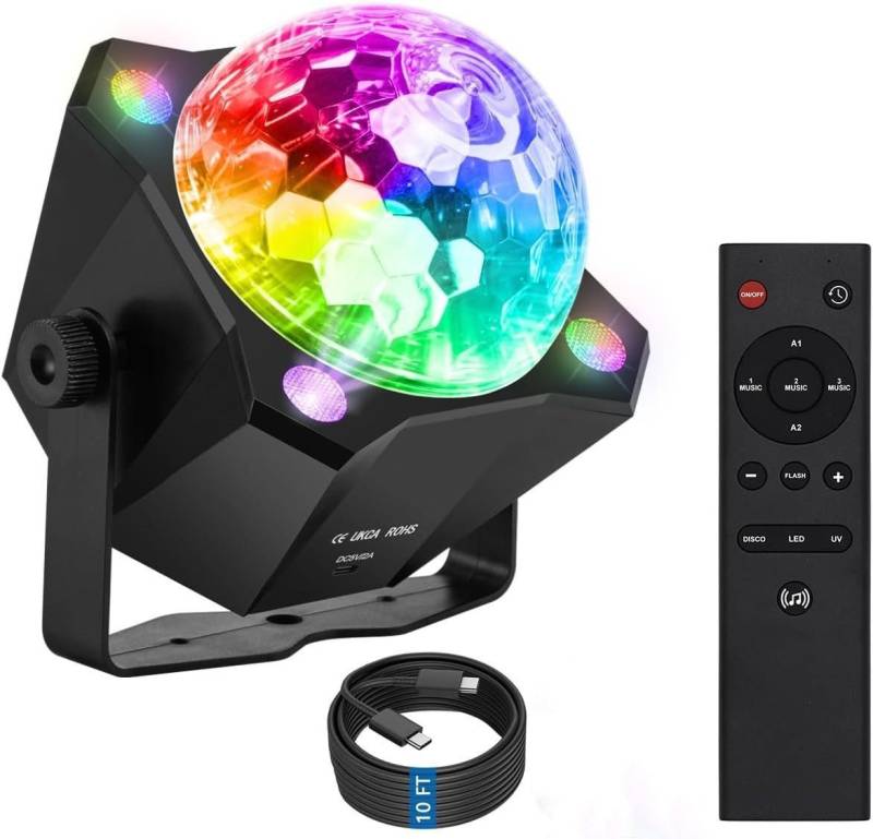 Novzep LED Discolicht Bühnenlicht Partylichter, LED-Farb-Stroboskop-Lichter von Novzep