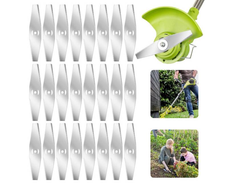 Novzep Rasentrimmer-Ersatzspule 24 St Metall-Rasentrimmerklingen, Ersatzmesser für Akku- & Benzinmäher, (24-St) von Novzep