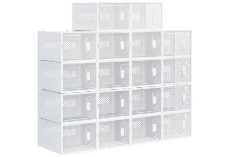 Novzep Schuhregal Schuhregal 18-teilig, stapelbare Boxen bis Gr. 45, mit Magnettüren, 18-tlg. Novzep Schuhregal Schuhregal 18-teilig, stapelbare Boxen bis Gr. 45, mit Magnettüren, 18-tlg. von Novzep