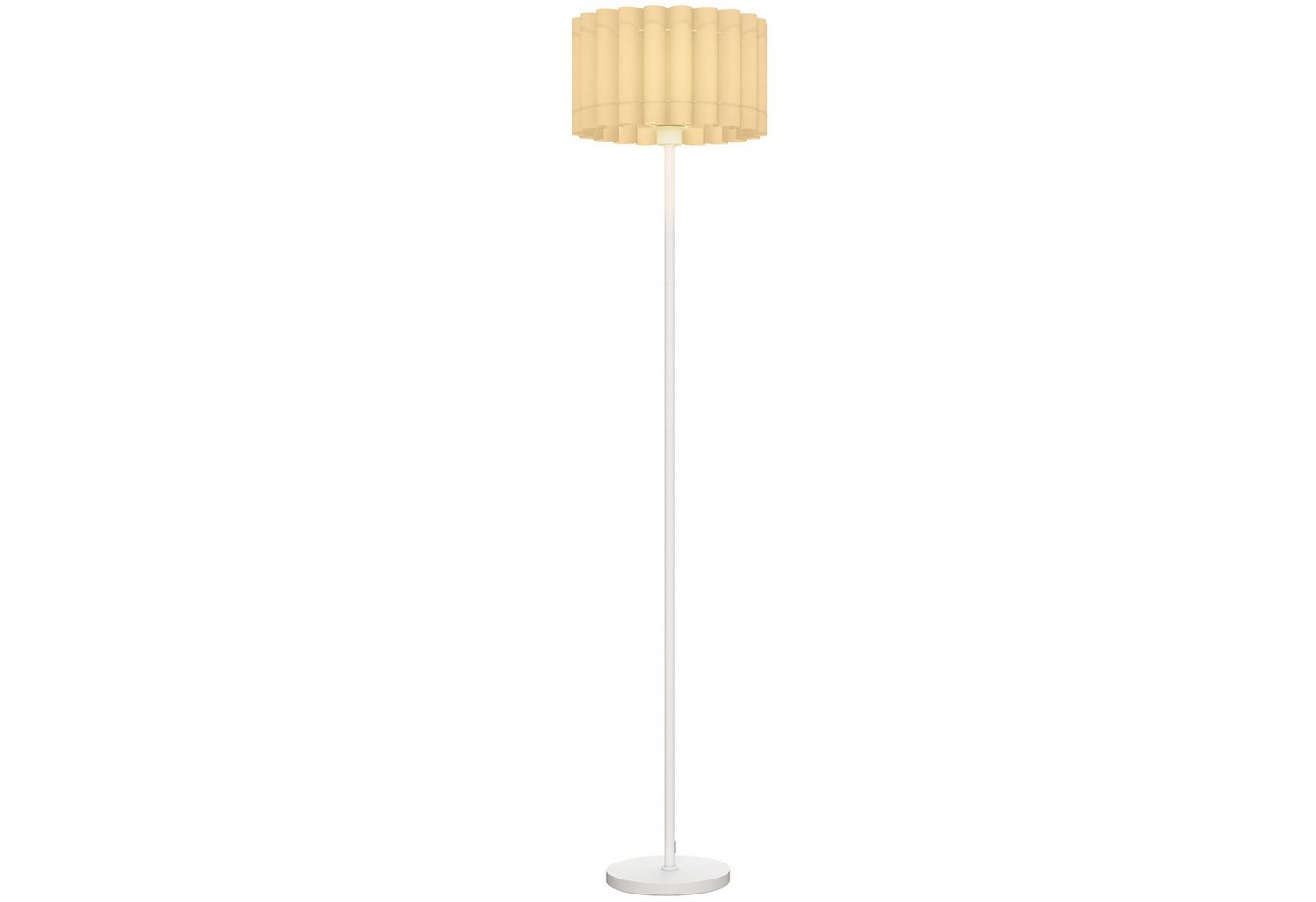 Novzep Stehlampe Stehlampe Kunststoff-Lampenschirm, Fußschalter, Metallstab von Novzep