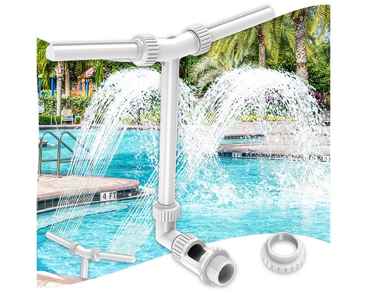 Novzep Wasserfall Einstellbarer Pool-Wasserfallbrunnen mit Adapter für Whirlpool Novzep Wasserfall Einstellbarer Pool-Wasserfallbrunnen mit Adapter für Whirlpool von Novzep