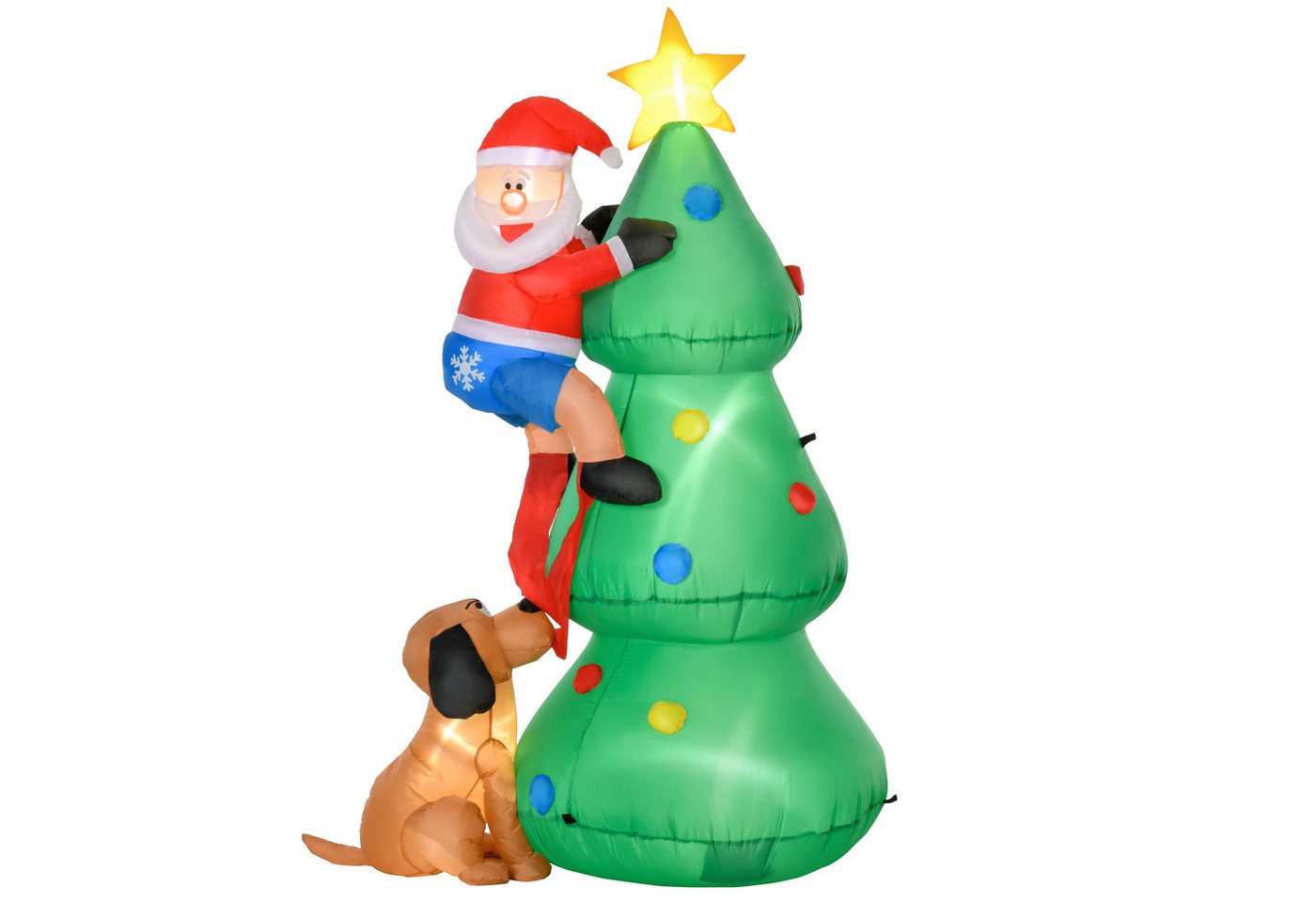 Novzep Weihnachtsfigur Aufblasbarer Weihnachtsbaum, Weihnachtsdekoration, 1,8 m (1 St) von Novzep