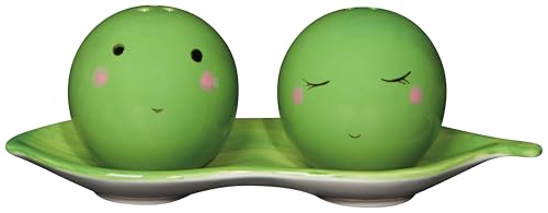 Danica Jubilee Salz- und Pfefferstreuer 2er Set, Steingut, lustiges Essensdesign von Now Designs