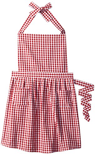 Now Designs Klassische Schürze, rotes Gingham. von Now Designs