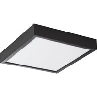 Nowa LED-Deckenleuchte 61042308 schwarz Kunststoff B/H/T: ca. 23x3,6x23 cm 1 Brennstellen von Nowa