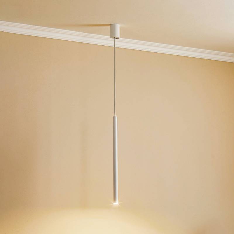 Nowodvorski Lighting Hängelampe Laser Einflammig Weiß Schirm 49 Cm Hängeleuchte B-Ware von Nowodvorski-Lighting
