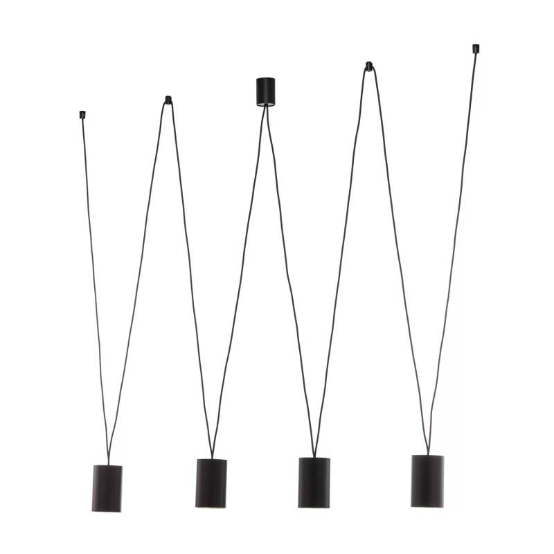 Nowodvorski Lighting Hängeleuchte More Tone Schwarz Gold Vierflammig Gu10 Lampe B-Ware von Nowodvorski-Lighting