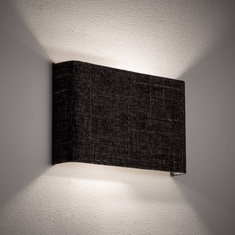 Wandlampe Amarela B, schwarz melange, Textil, G9 von Nowodvorski Lighting