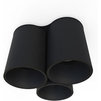 Aufbauspot Lampe Schwarz 3-flammig GU10 Modern von Nowodvorski