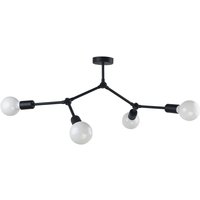 Deckenleuchte Schwarz 4xE27 Wohnzimmer Lampe AARON Deckenleuchte Schwarz 4xE27 Wohnzimmer Lampe AARON von Nowodvorski