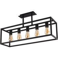 Deckenleuchte Schwarz 5xE27 Wohnzimmer Lampe DAVID von Nowodvorski