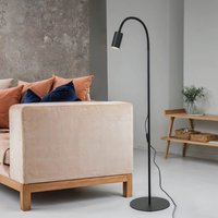Flexible Stehleuchte Schwarz Metall 120cm Sofa von Nowodvorski