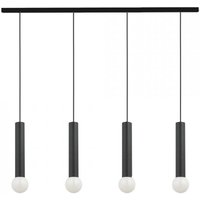 Hängelampe Schwarz Metall 4-flammig Modern Design