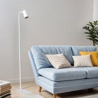 Kleine Stehlampe Weiß 124cm Modern flexibel GU10 Metall von Nowodvorski