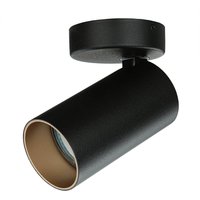 Kleiner Deckenstrahler Schwarz Gold H:13cm Ø7cm elegant von Nowodvorski