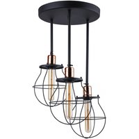 Deckenleuchte Schwarz Kupfer Ø 35 cm 3-flammig E27 Metall Deckenleuchte Schwarz Kupfer Ø 35 cm 3-flammig E27 Metall von Nowodvorski