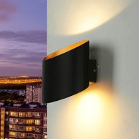 LED Außenwandlampe Up Down in Gold Schwarz IP54 5W LED Außenwandlampe Up Down in Gold Schwarz IP54 5W von Nowodvorski