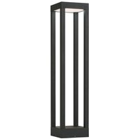 LED Wegeleuchte Schwarz 50 cm klein IP54 Aluminium von Nowodvorski
